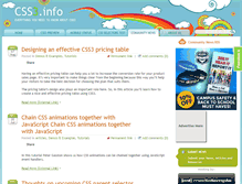 Tablet Screenshot of news.css3.info